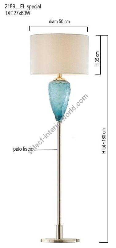 Il Paralume Marina / Floor Lamps / 2189/FL/GR