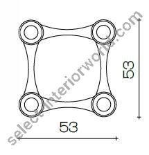 Il Paralume Marina / Ceiling Lamp / 2195/BI