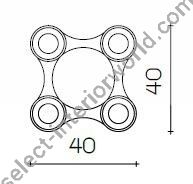 Il Paralume Marina / Ceiling Lamp / 2196/BI