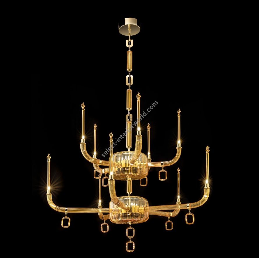 Glass & Glass Murano / Chandeliers / Contemporary Venetian C-Aurea