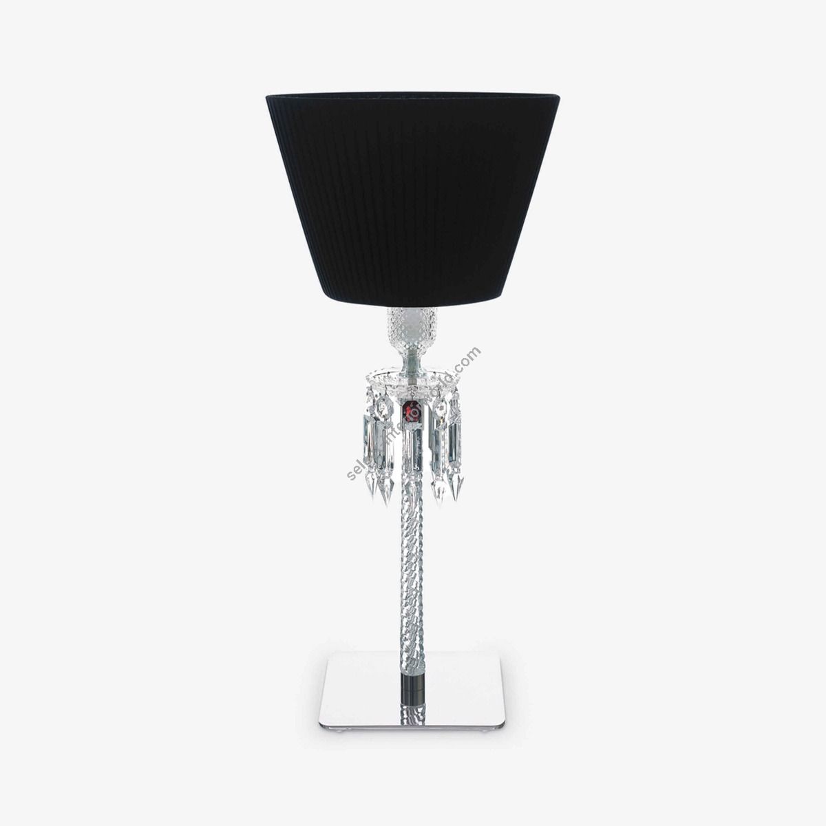 Baccarat / Torch Table Lamp - Black Lampshade