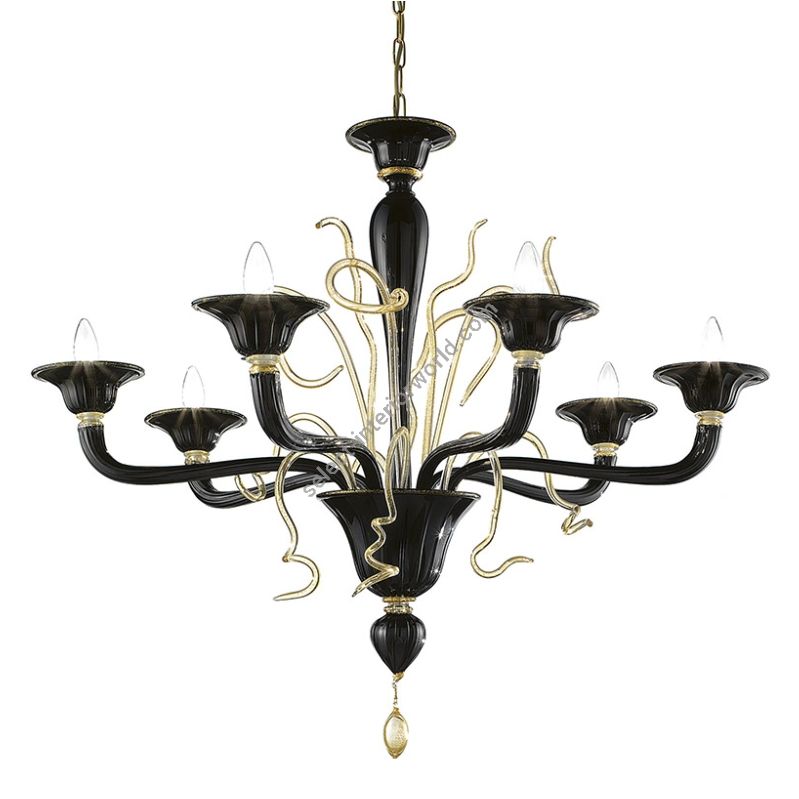 Glass & Glass Murano / Chandeliers / Contemporary Venetian chandeliers CVC27061