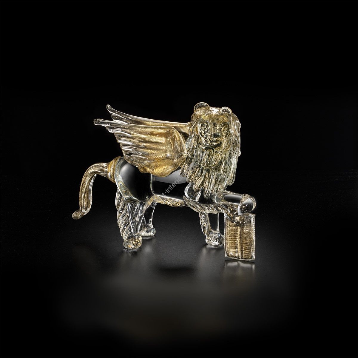 Italian Luxury Lighting / Abstract Sculptures / Winged Lion in Murano Glass 3280 2 COR