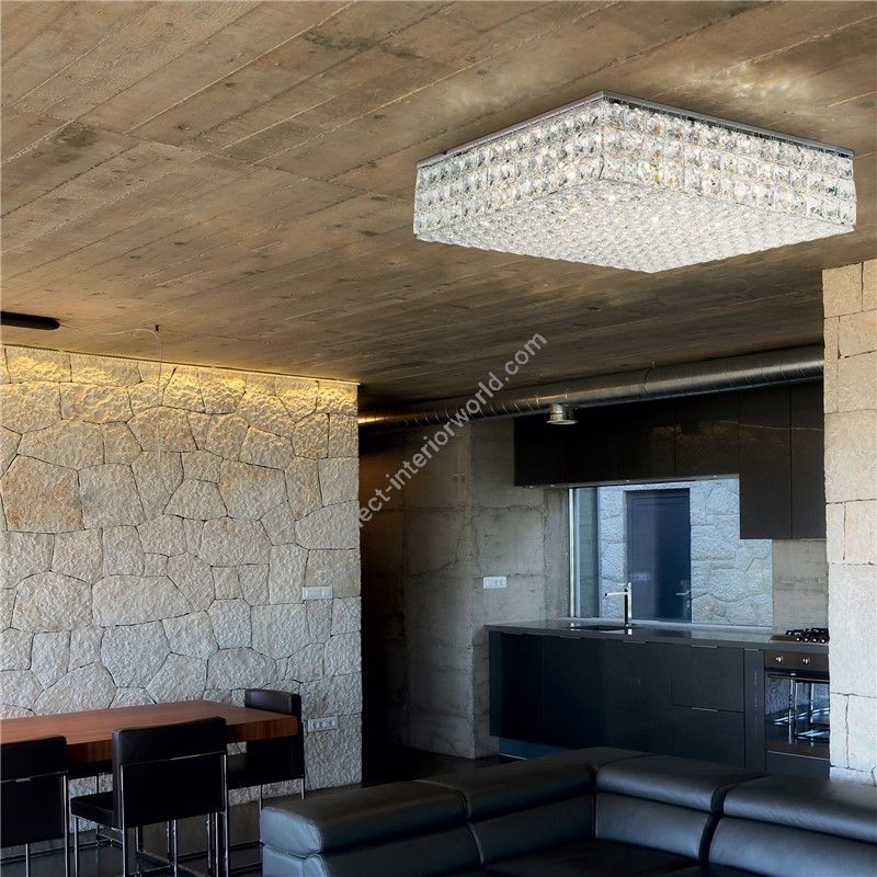 Patrizia Volpato / Semi-Flush Mounts / Quadri Handcrafted 24 Karat Gold