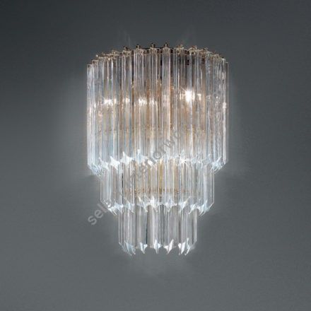 Patrizia Volpato / Wall Sconces / Cristalli Murano Glass 24 Karat Gold PV-5084-APP