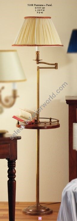 Il Paralume Marina / Floor Lamps / 516/R with incorporated table