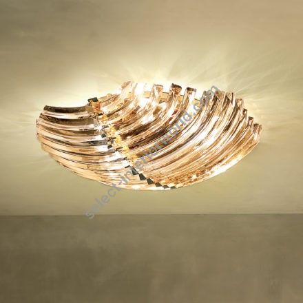 Patrizia Volpato / Semi-Flush Mounts / Rondò Murano Glass 24 Karat Gold