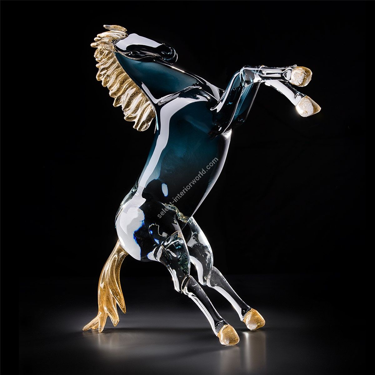Italian Luxury Lighting / Animal Sculptures / Horse in Murano Glass 6003 3 SFM