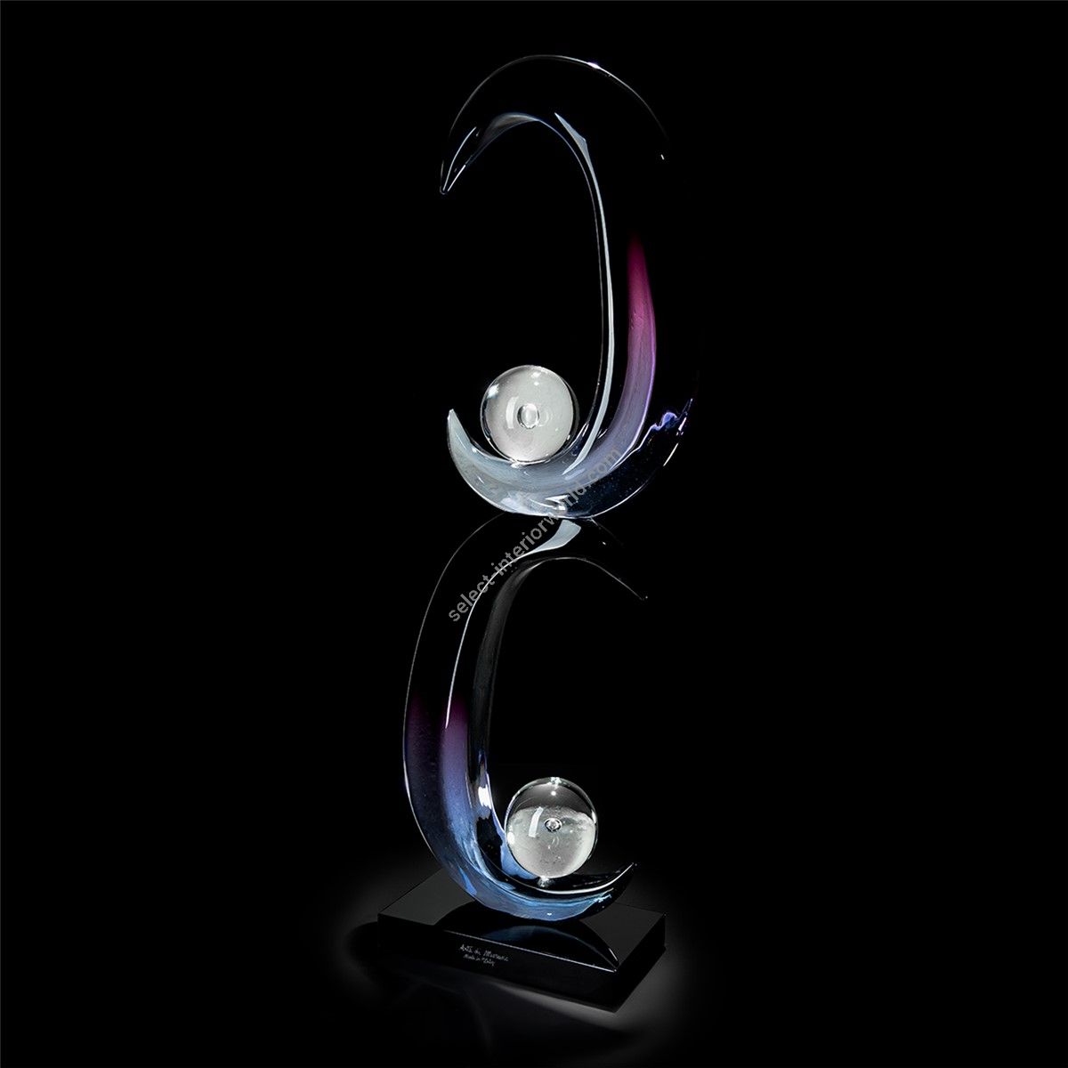 Italian Luxury Lighting / Abstract Sculptures / Double Abstract Knot in Murano Glass 6007 1 COL