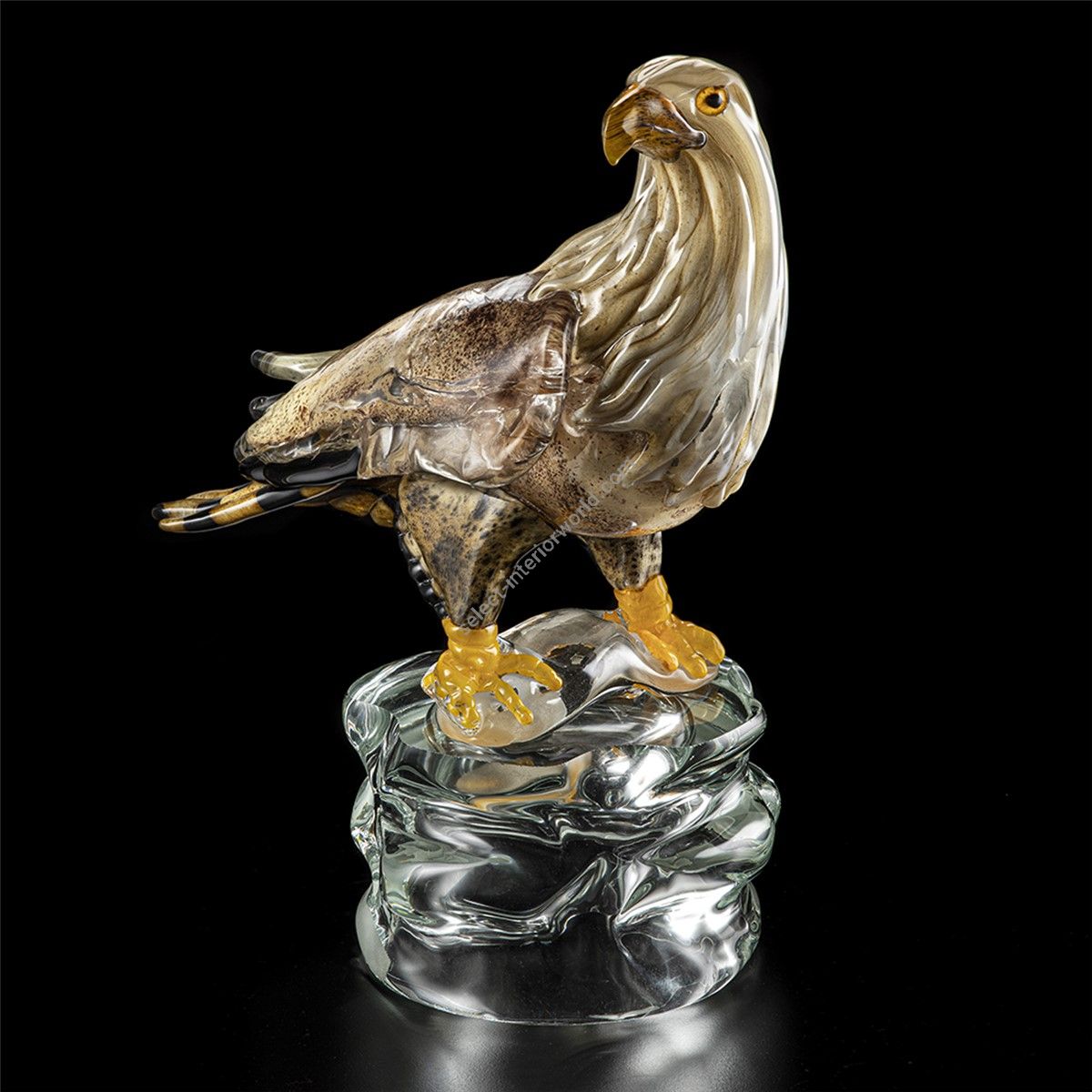 Italian Luxury Lighting / Animal Sculptures / Hawk in Murano Glass 6010 1 COL