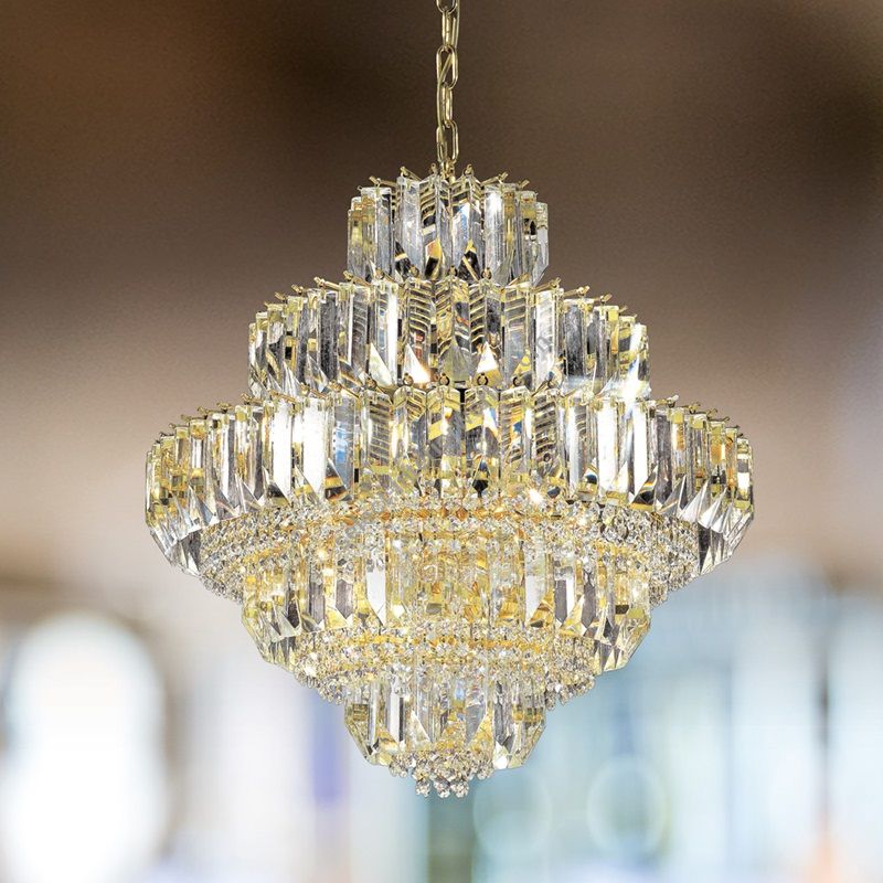 Patrizia Volpato / Chandeliers / Cristalli 6015 Murano Glass 24 Karat Gold