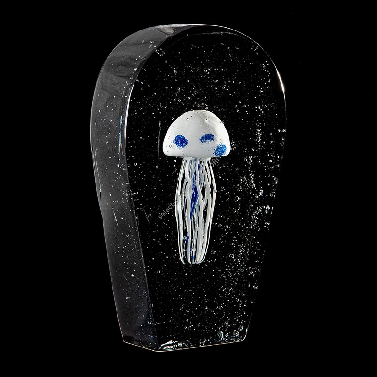 Italian Luxury Lighting / Animal Sculptures / Aquarium Jellyfish in Murano Glass 6022 1 BLK