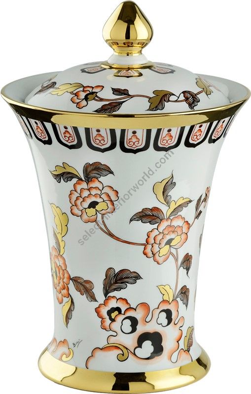 Le Porcellane / Vases with Lids / Potiche Fiori Cinesi 6110 6109