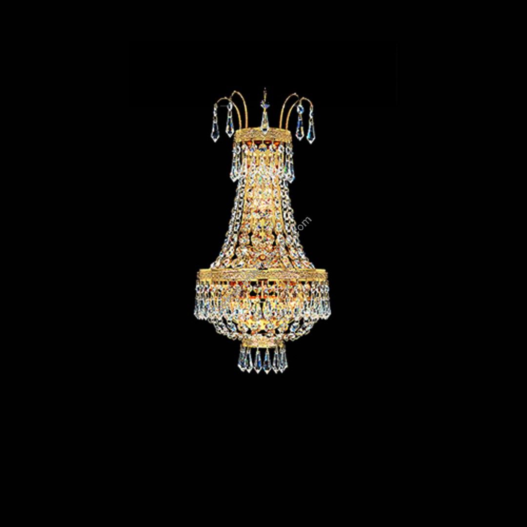 Italian Luxury Lighting / Chandeliers / Empire Gold 3 Lights 6610 003WL
