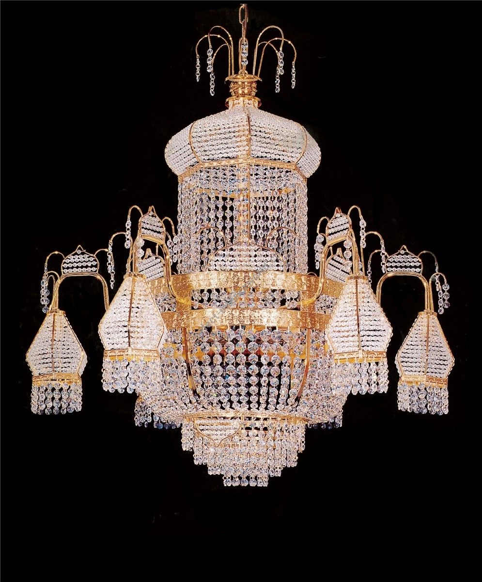 Italian Luxury Lighting / Chandeliers / Empire Crystal 32 Lights 7220 120