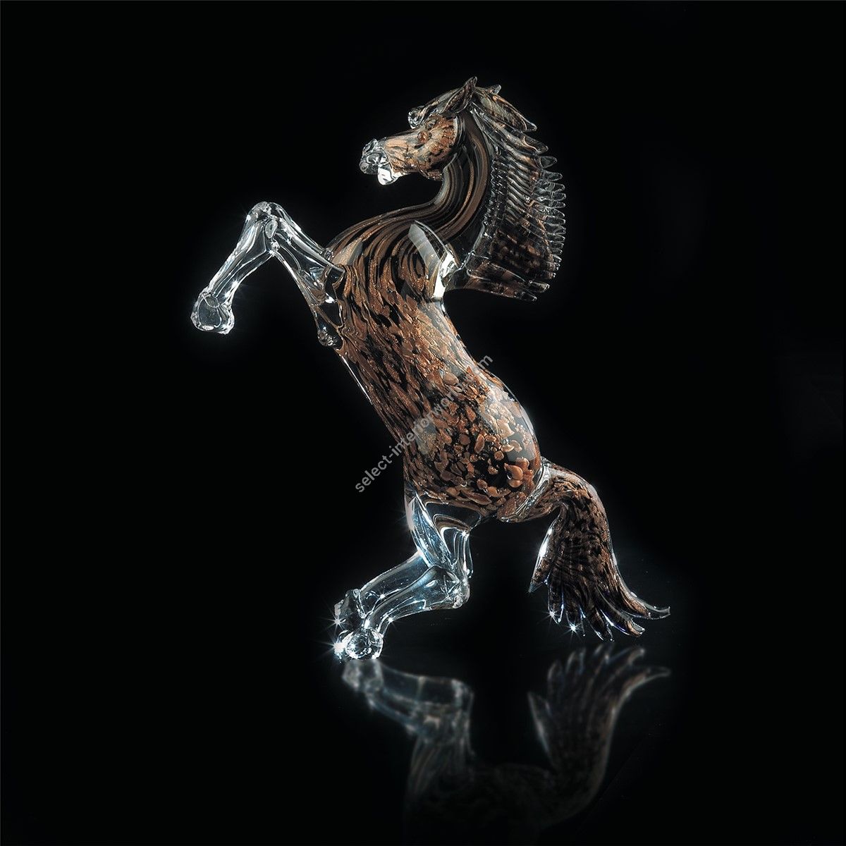 Italian Luxury Lighting / Animal Sculptures / Horse 26cm in Murano Glass 757 2 AVV