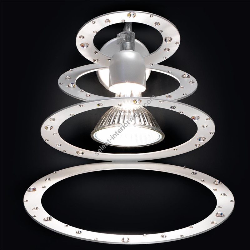 Patrizia Volpato / Wall Sconces / Cassiopea Handcrafted Swarovski 24 Karat Gold