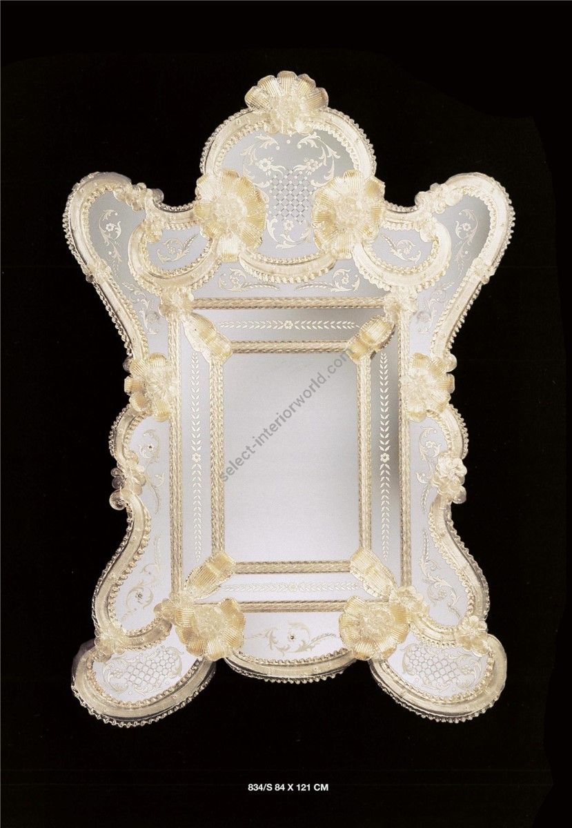 Italian Luxury Lighting / Wall Mirrors / Murano Glass Venetian Style 834S