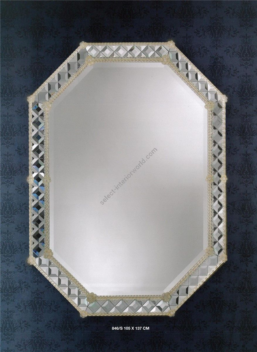 Italian Luxury Lighting / Wall Mirrors / Venetian Style Murano Glass 846S