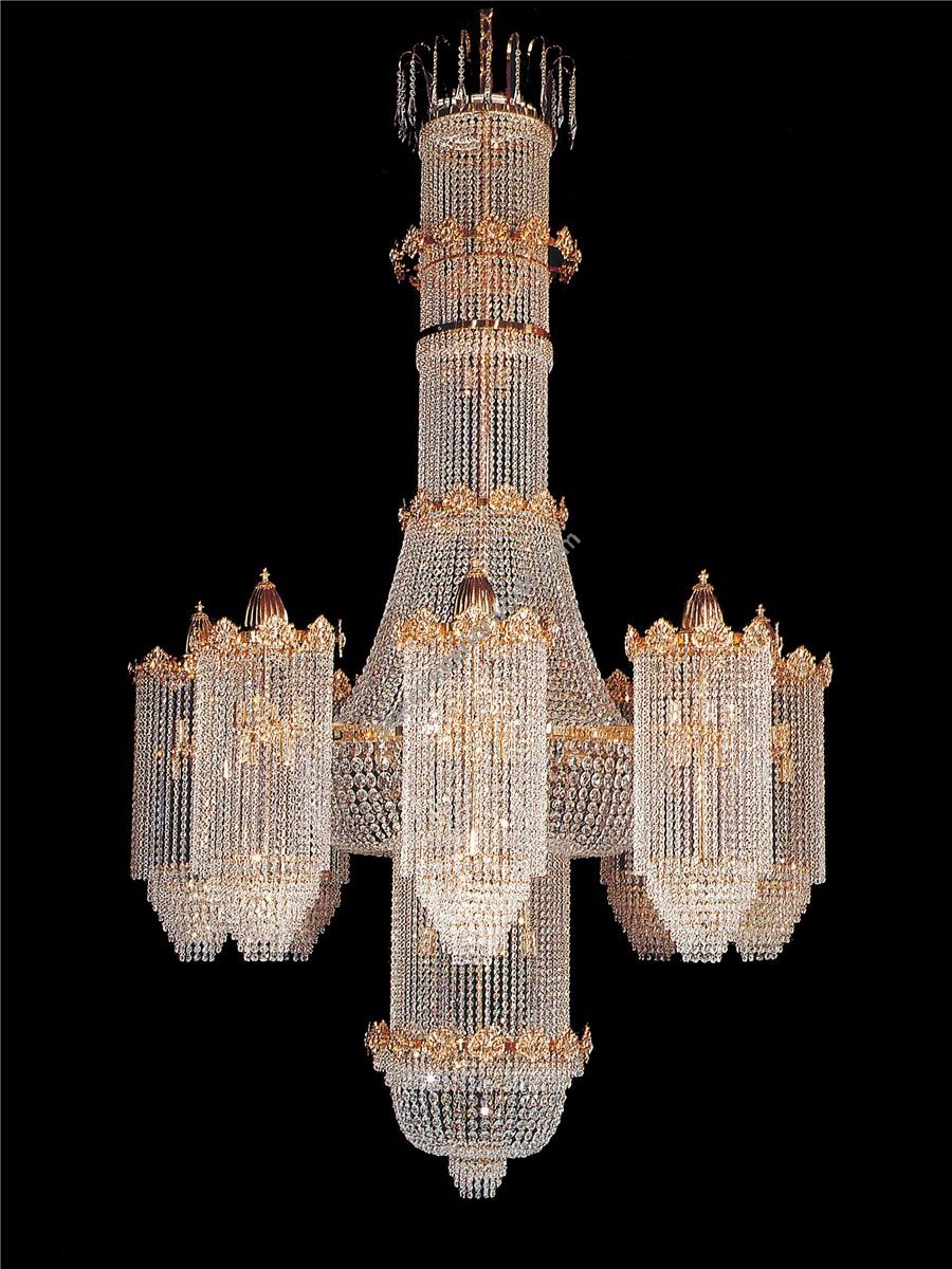 Italian Luxury Lighting / Chandeliers / Empire Large Crystal 84 Lights 8911 200