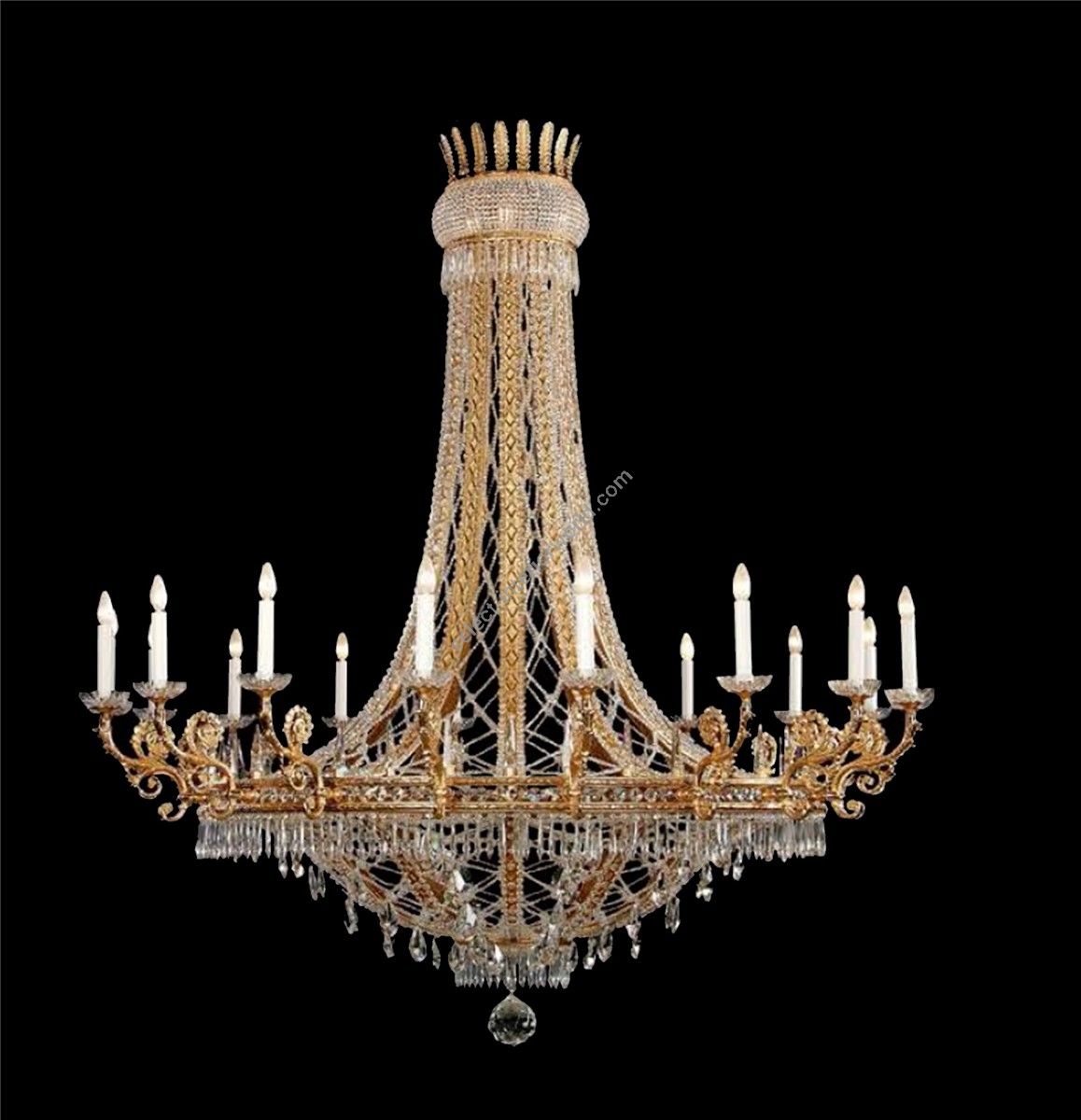 Italian Luxury Lighting / Chandeliers / Empire Large Crystal 84 Lights 9021 180