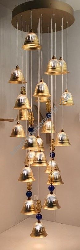 Il Paralume Marina / Pendants & Suspension Lights / Golden Bell cascade