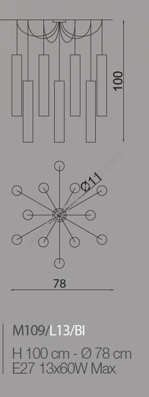 Il Paralume Marina / Chandelier / M109/L13