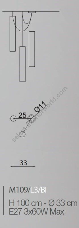 Il Paralume Marina / Chandelier / M109/L3