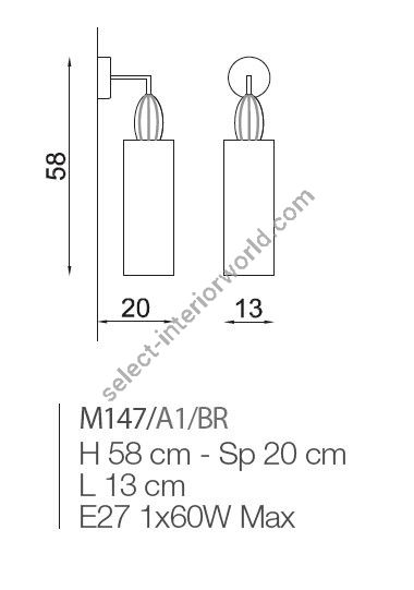 Il Paralume Marina / Wall Sconces / IL-M147/A1