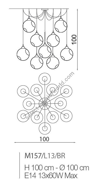 Il Paralume Marina / Chandelier / M157/L13