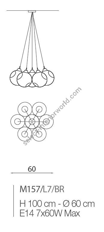 Il Paralume Marina / Chandelier / M157/L7