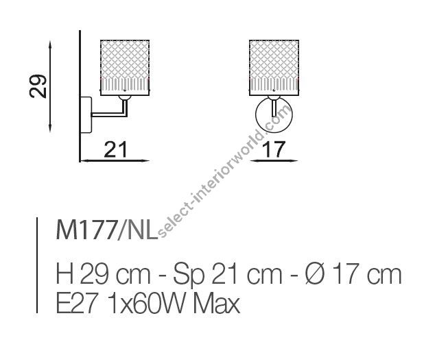 Il Paralume Marina / Wall Sconces / IL-M177