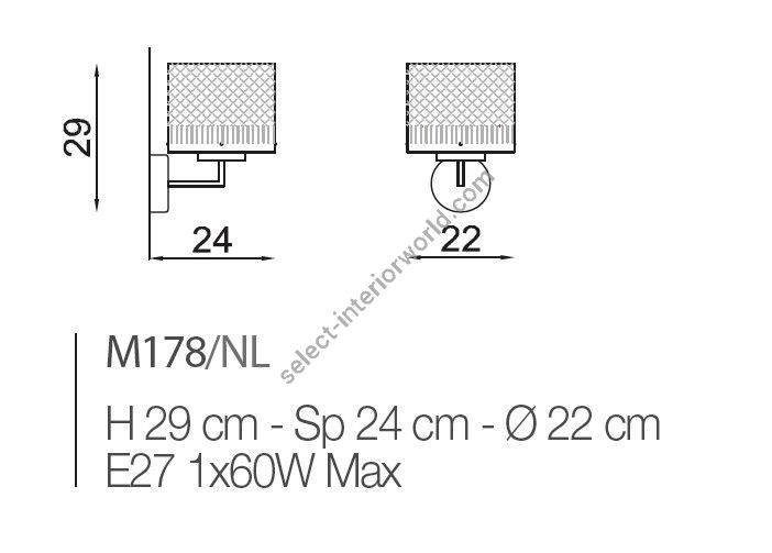 Il Paralume Marina / Wall Sconces / IL-M178/NL
