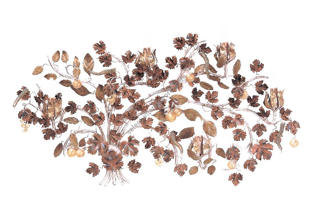 Mechini / Wall Lights / Wrought Iron with Murano Glass A/Autunno/5