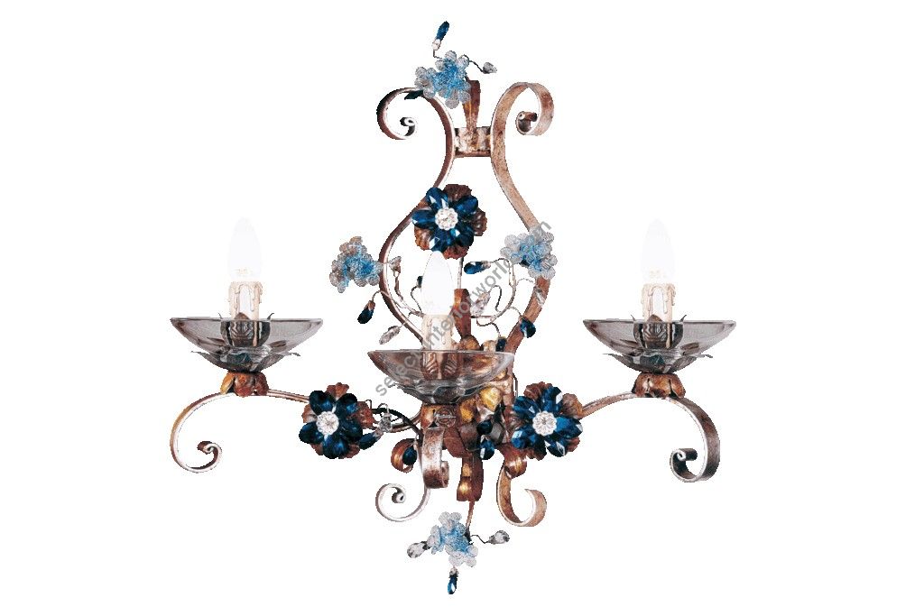 Mechini / Wall Lights / Clear and Colored Bohemian Crystal A264/3