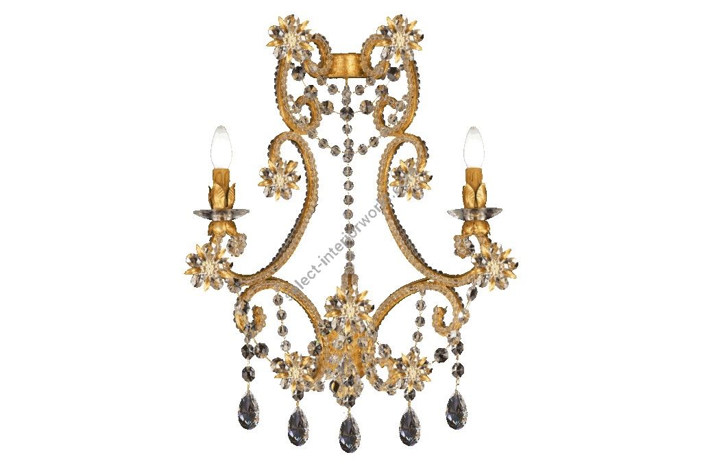 Mechini / Wall Lights / Bohemian Crystal and Clear Pearl Banding A269/2