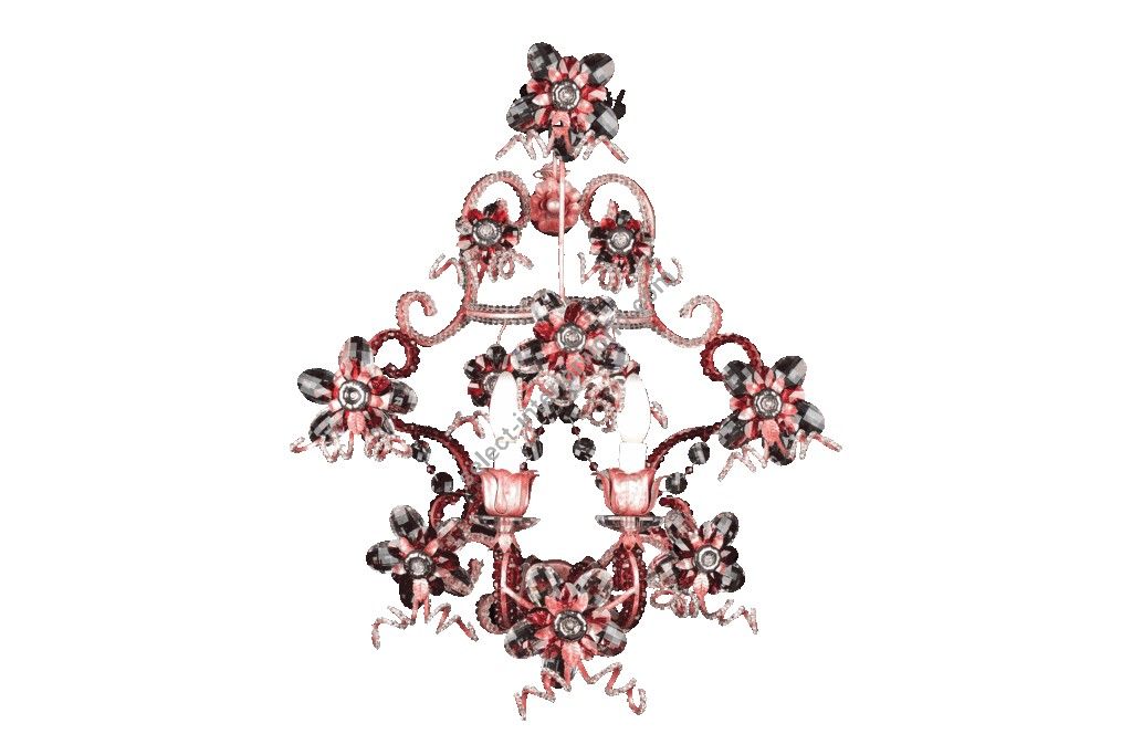 Mechini / Wall Lights / Ruby Colored Bohemian Crystal A288/2