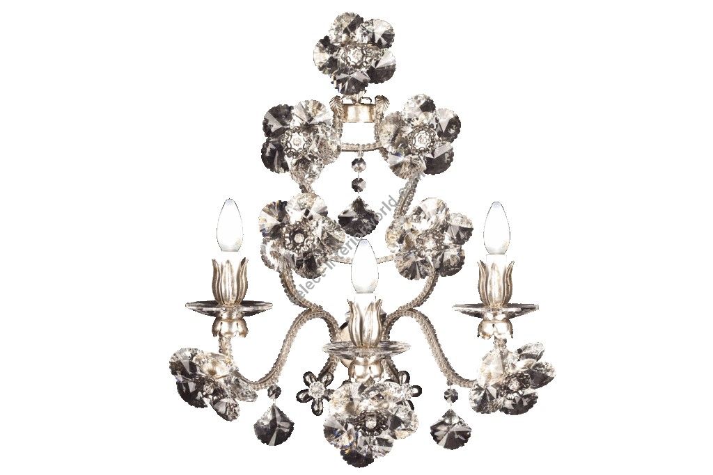 Mechini / Wall Lights / Porcelain and Clear Pearl Banding A290/3