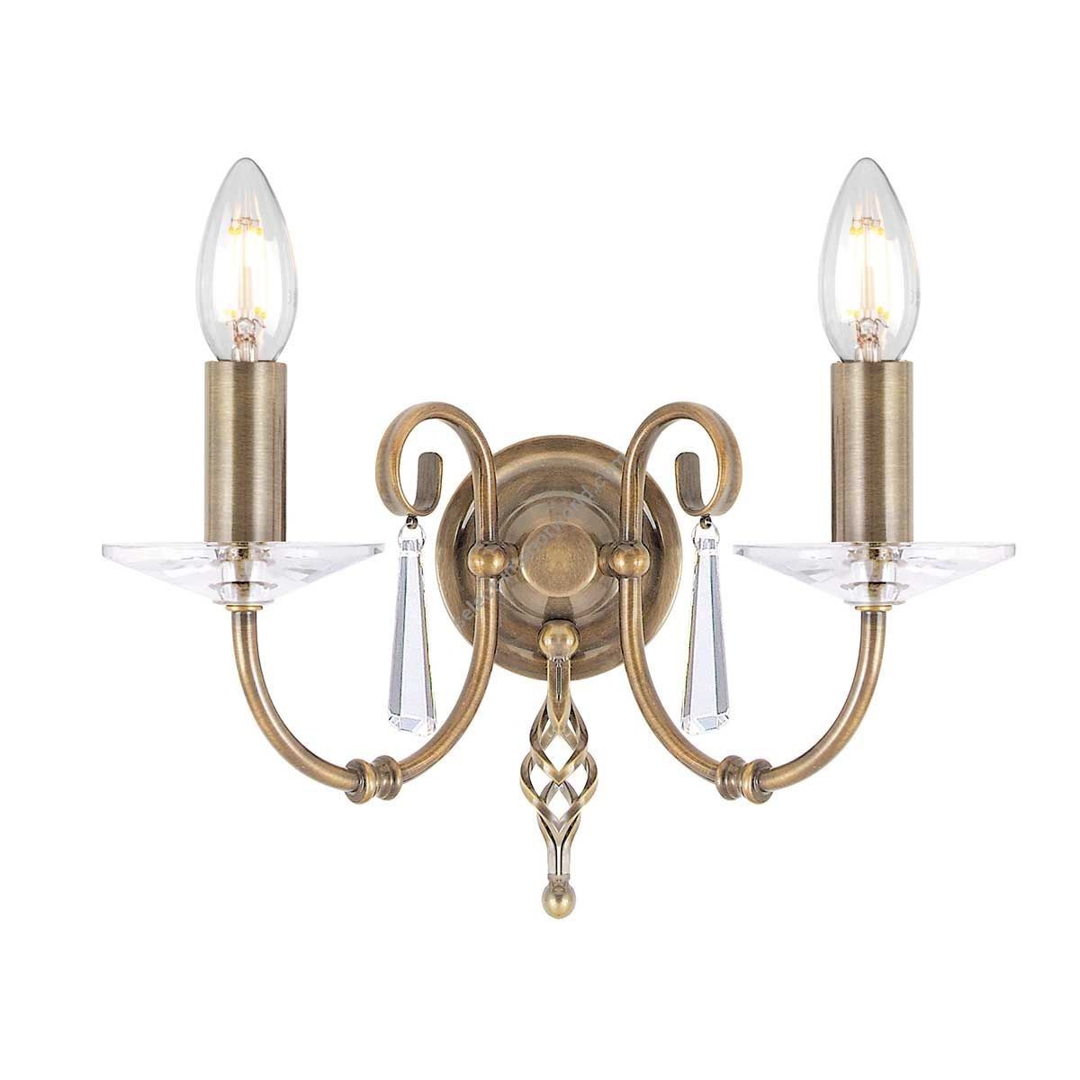 Elstead Lighting / Wall Lights / Aegean 2 Aged Brass