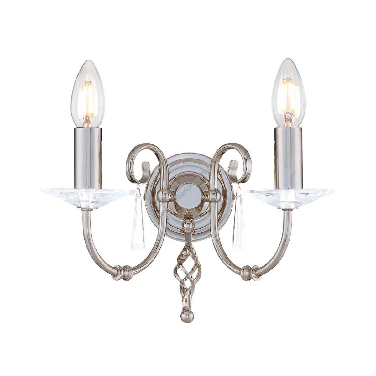 Elstead Lighting / Wall Lights / Aegean 2 Polished Nickel