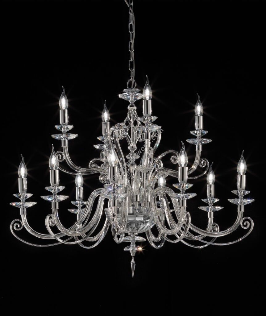 Euroluce Lampadari / Chandeliers / Alicante Clear L8+4