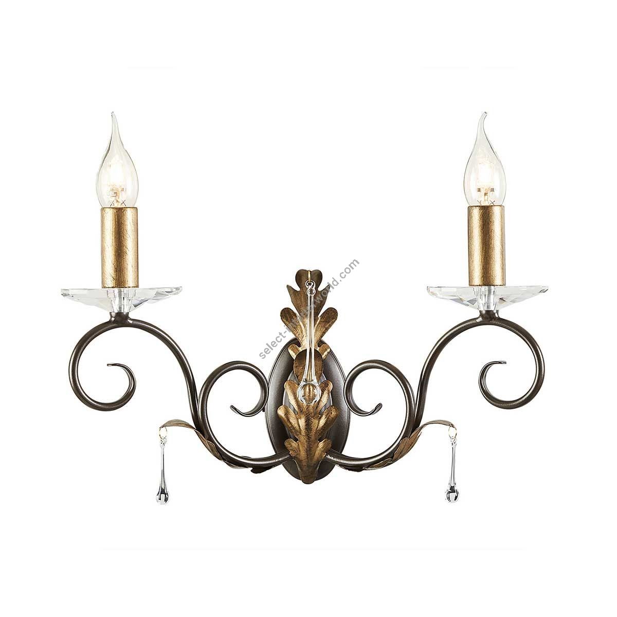 Elstead Lighting / Wall Lights / Amarilli 2 Bronze with Gold Patina