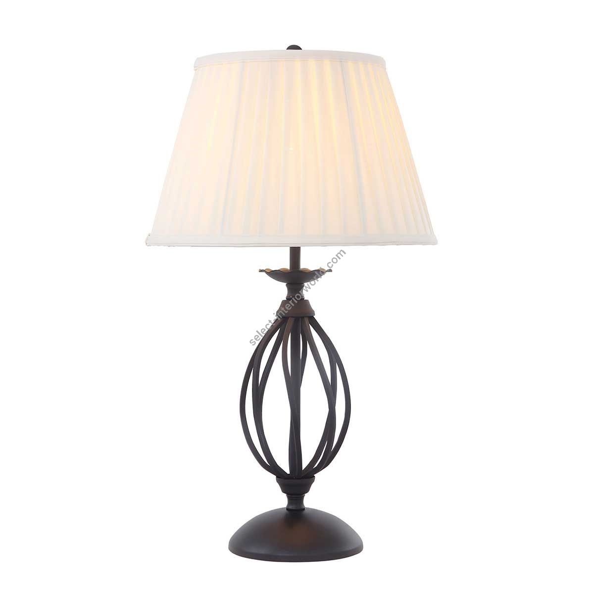 Elstead Lighting / Table Lamps / Artisan 1 Black with Ivory Shade