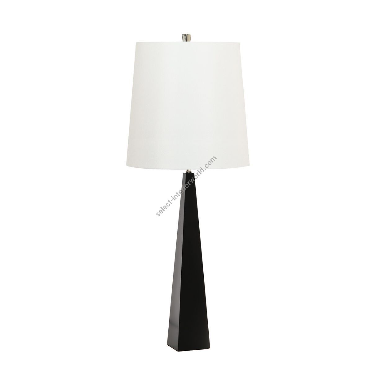 Elstead Lighting / Table Lamps / Ascent Black with White Shade