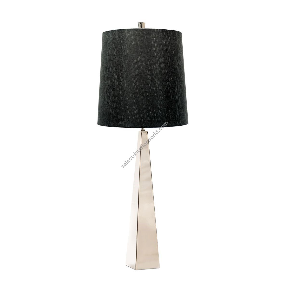 Elstead Lighting / Table Lamps / Ascent Polished nickel with Black Shade