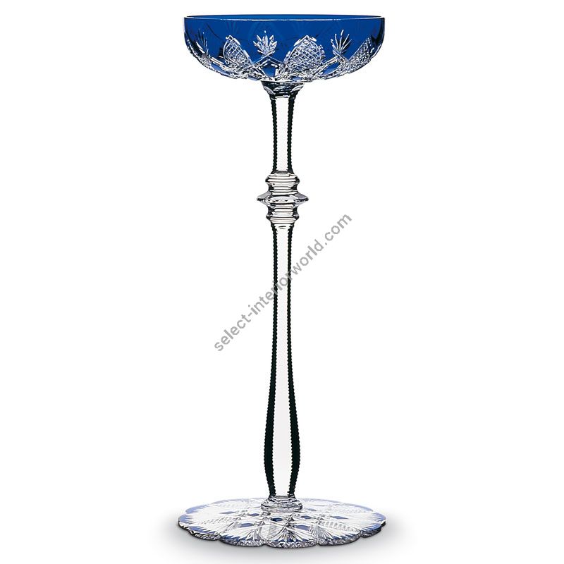 Baccarat Tsar Champagne Coupe | Pink, Green, Blue