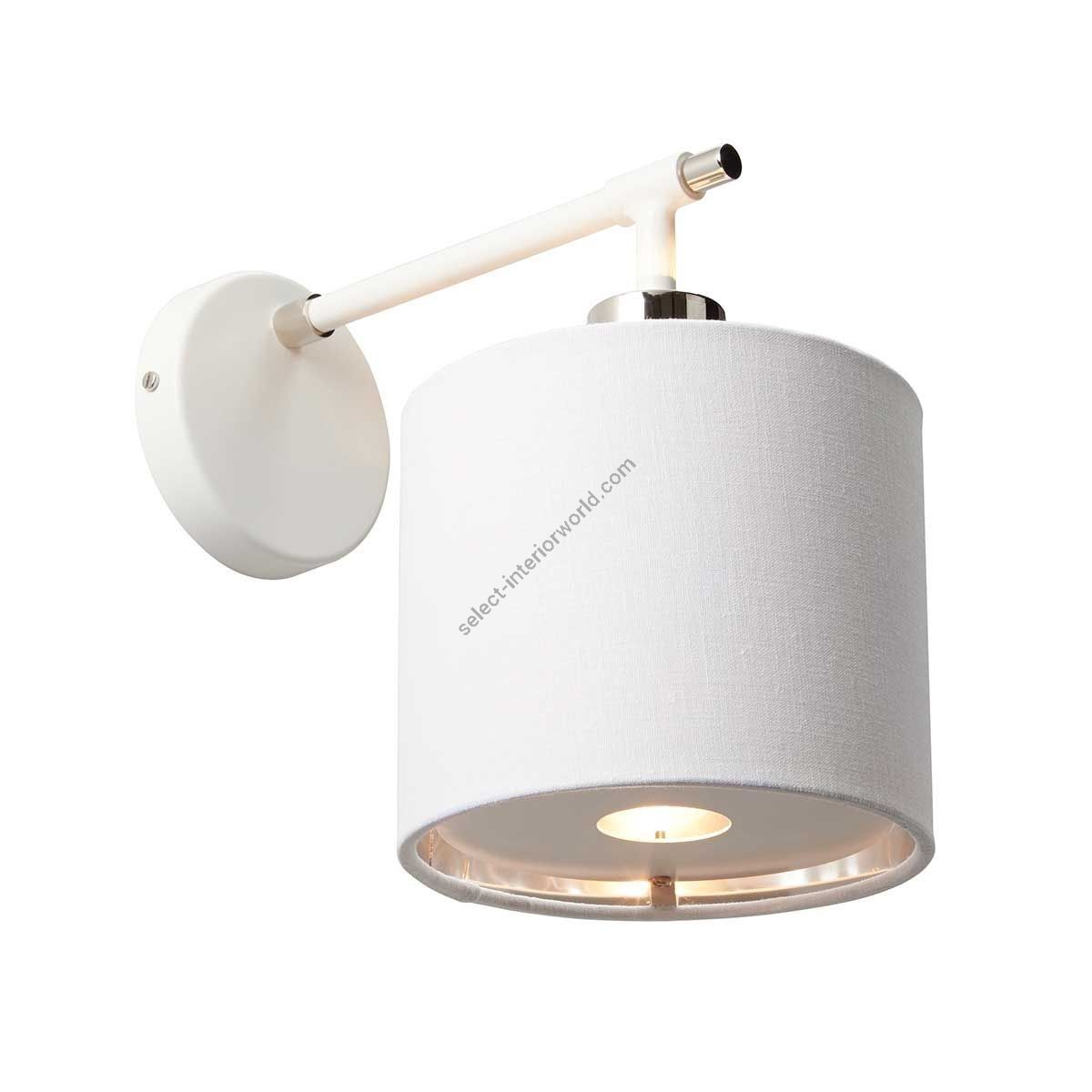 Elstead Lighting / Wall Lights / Balance Polished Nickel with White Shade