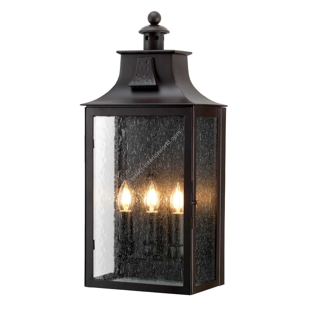 Elstead Lighting / Outdoor Wall Lights / Balmoral 3 Lantern Old Bronze