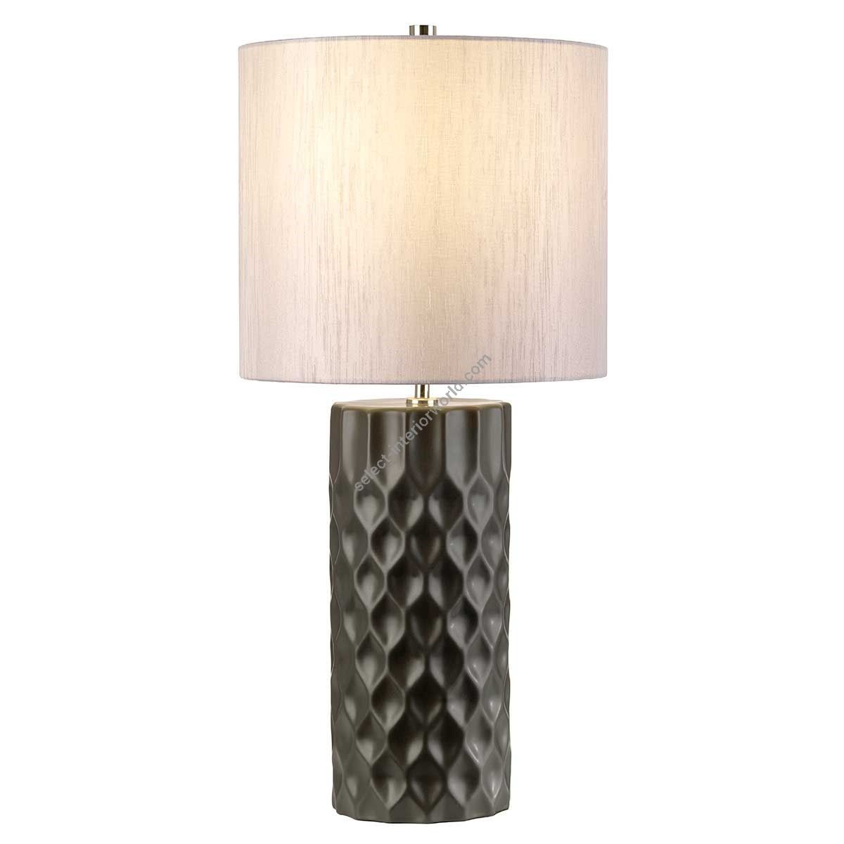 Elstead Lighting / Table Lamps / Barbican 1 Graphite with Silver Shade