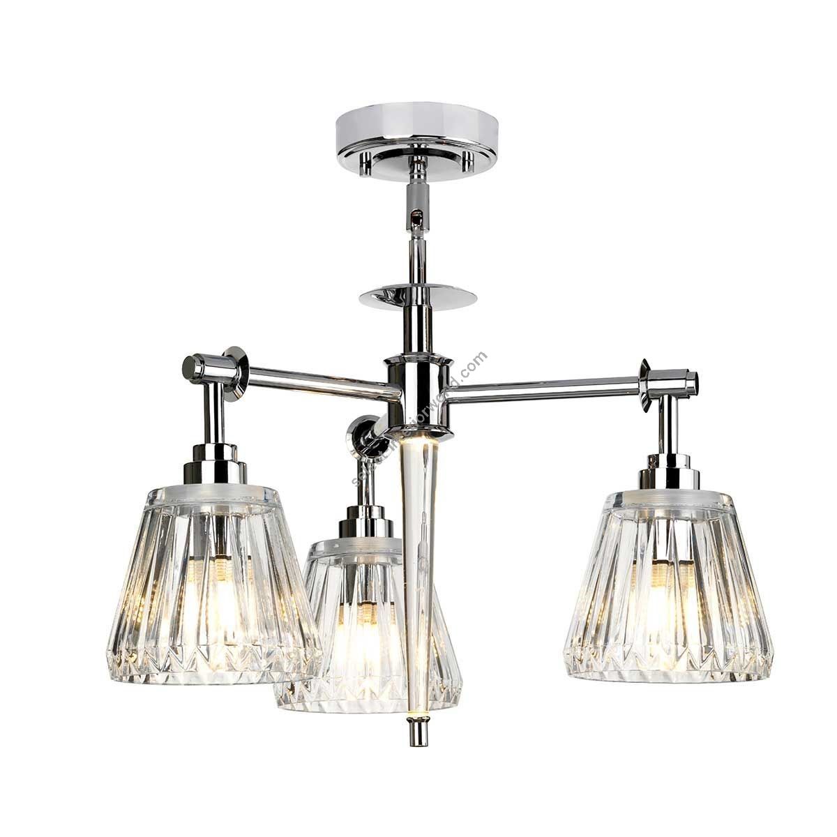 Elstead Lighting / Pendant Lights / Agatha 3 Polished Chrome